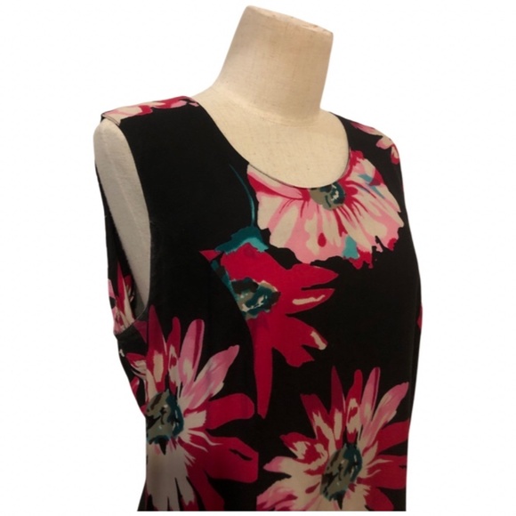 VINTAGE 90s Over sized Flower print sundress - Picture 3 of 6